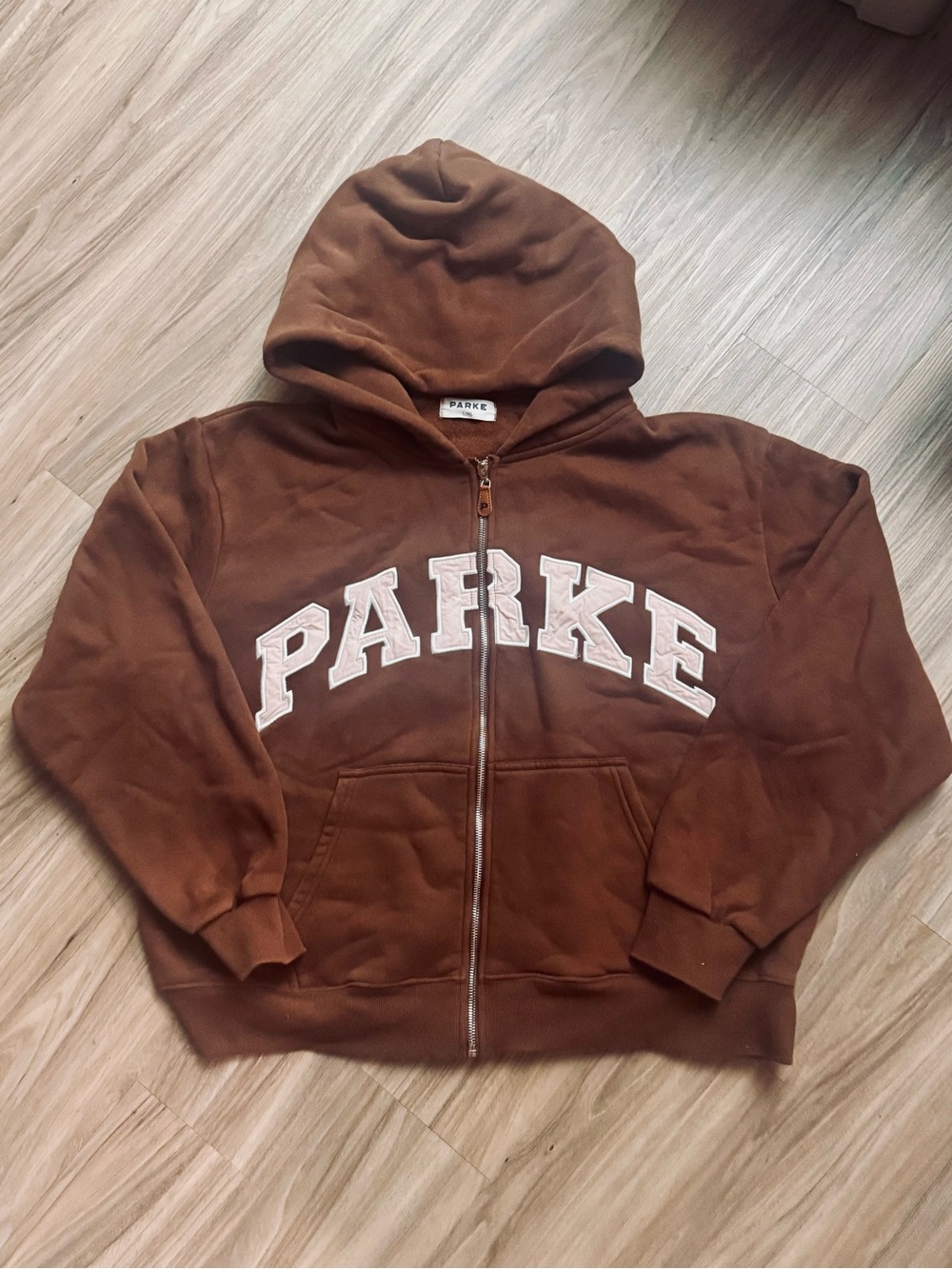 Parke Brown Zip-Up Hoodie Jacket